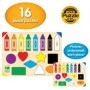 Puzzle Dezvoltare tactila sa invatam Culorile si Formele 16 piese 3-6 ani